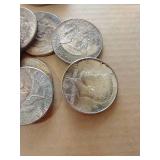 (15) 1964 90% Silver Kennedy Half Dollars (15) 1964 90% Silver Kennedy Half Dollars
