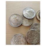 (15) 1964 90% Silver Kennedy Half Dollars (15) 1964 90% Silver Kennedy Half Dollars