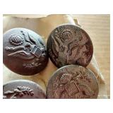 (7) WW1 Army Buttons (7) WW1 Army Buttons