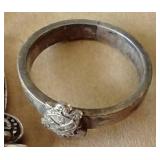 Vintage Sterling Silver Ring & Earrings Vintage Sterling Silver Ring & Earrings