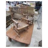 Vintage youth rocking chairs & Coffee Table