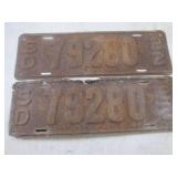 (BS) Vintage South Dakota License P... (BS) Vintage South Dakota License P...