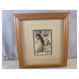 (BS) Framed Native American Lady / ... (BS) Framed Native American Lady / ...