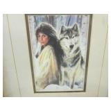 (BS) Framed Native American Lady / ... (BS) Framed Native American Lady / ...