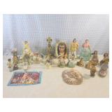 (CSB) 14-Pc Ceramic Native American... (CSB) 14-Pc Ceramic Native American...