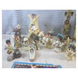 (CSB) 14-Pc Ceramic Native American... (CSB) 14-Pc Ceramic Native American...