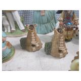 (CSB) 14-Pc Ceramic Native American... (CSB) 14-Pc Ceramic Native American...