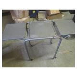 (RMC) Vintage Metal Table with Drop... (RMC) Vintage Metal Table with Drop...