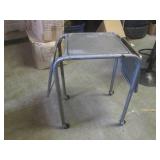(RMC) Vintage Metal Table with Drop... (RMC) Vintage Metal Table with Drop...
