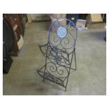 (EC1) Metal Magazine Rack with Glas... (EC1) Metal Magazine Rack with Glas...