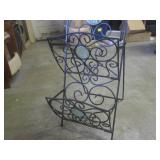 (EC1) Metal Magazine Rack with Glas... (EC1) Metal Magazine Rack with Glas...