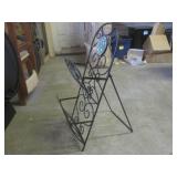 (EC1) Metal Magazine Rack with Glas... (EC1) Metal Magazine Rack with Glas...