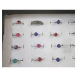 (CNTR) Tray of 36 Assorted Rings... (CNTR) Tray of 36 Assorted Rings...