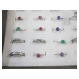 (CNTR) Tray of 36 Assorted Rings... (CNTR) Tray of 36 Assorted Rings...