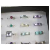 (CNTR) Tray of 36 Assorted Rings... (CNTR) Tray of 36 Assorted Rings...