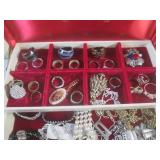 (CSB) Vintage Jewelry Box Full of A... (CSB) Vintage Jewelry Box Full of A...
