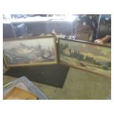 (CS) 2 Large Vintage Framed Prints ... (CS) 2 Large Vintage Framed Prints ...