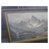 (CS) 2 Large Vintage Framed Prints ... (CS) 2 Large Vintage Framed Prints ...