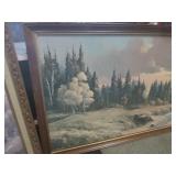 (CS) 2 Large Vintage Framed Prints ... (CS) 2 Large Vintage Framed Prints ...