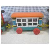 (BS) Vintage Fisher-Price Wood Huff... (BS) Vintage Fisher-Price Wood Huff...