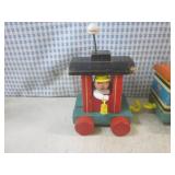 (BS) Vintage Fisher-Price Wood Huff... (BS) Vintage Fisher-Price Wood Huff...