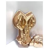 3 Vintage Copper Jello Molds