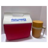 Munchmate Igloo Cooler and Orange Thermos