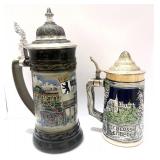 Two German Beer Steins Schloss Lembeck
