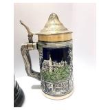 Two German Beer Steins Schloss Lembeck