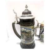 Two German Beer Steins Schloss Lembeck