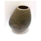 Hand Crafted Stoneware Pottery Vase 10"