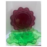 Three Basket Ease Plastic Serving Trays