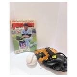 Baseball Card Price Book, Wilson Baseball Glove and Baseball