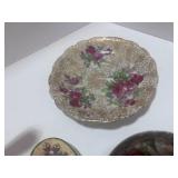 Misc. Lot Hand painted Vase 6", Mis Match Cup and Saucer and Dove
