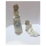 Two Vintage Nadal Porcelain Figurines 1980