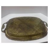 Vintage Brass Tray Made in Italy 14"