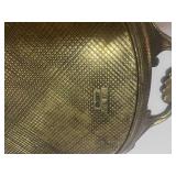 Vintage Brass Tray Made in Italy 14"