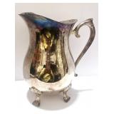 Vintage Silver Plate Pitcher 8"