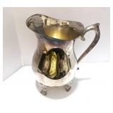 Vintage Silver Plate Pitcher 8"