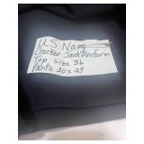 US Navy WWII Cracker Jack Blue Wool Uniform