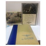 1944 The Slipstream US Naval Aviation at War Book, Navy Flyers Creed and 1943 Navy Platoon 43J Picture