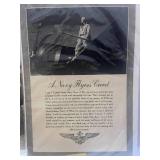 1944 The Slipstream US Naval Aviation at War Book, Navy Flyers Creed and 1943 Navy Platoon 43J Picture