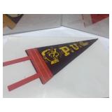 3 Pennants 4" X 9" Good Luck, Sub Normal and P.U.