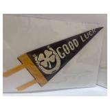 3 Pennants 4" X 9" Good Luck, Sub Normal and P.U.