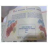 1935 HJ Heinz Company Modern Aviation Stamp Card Booklet Letter and 2 Stamps