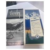 1938 Colorado Travel Brochures Inc. Estes Park Greeley
