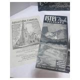 1938 Colorado Travel Brochures Inc. Estes Park Greeley