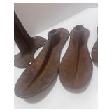 Cobblers Cast Iron Set, Boot She 4 Anvil Forms w 11 1/2" Stand