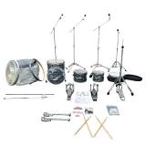 Pearl Vision VSX 5-Piece Fusion Drum Set, Strata Blue Chromie with Extras, No Cymbals or Stool Pearl Vision VSX 5-Piece Fusion Drum Set, Strata Blue Chromie with Extras, No Cymbals or Stool
