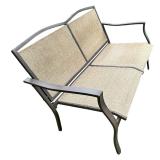 Staton 4-piece Patio Furniture Conversation Set, Beige, Metal by Mainstay ** Staton 4-piece Patio Furniture Conversation Set, Beige, Metal by Mainstay **